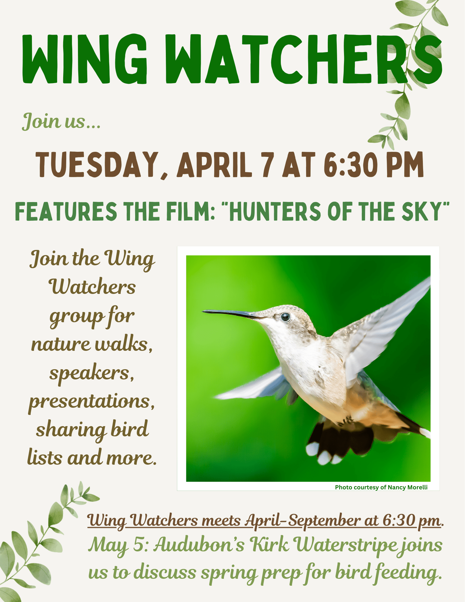 Welcome birdwatchers!