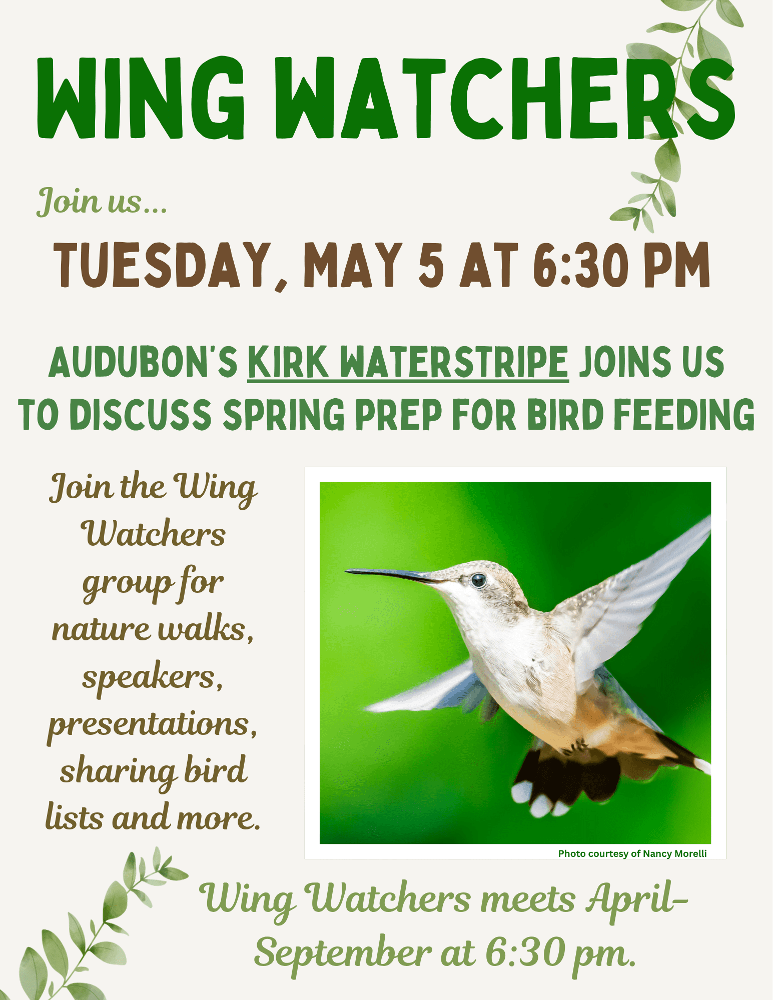 Welcome birdwatchers!