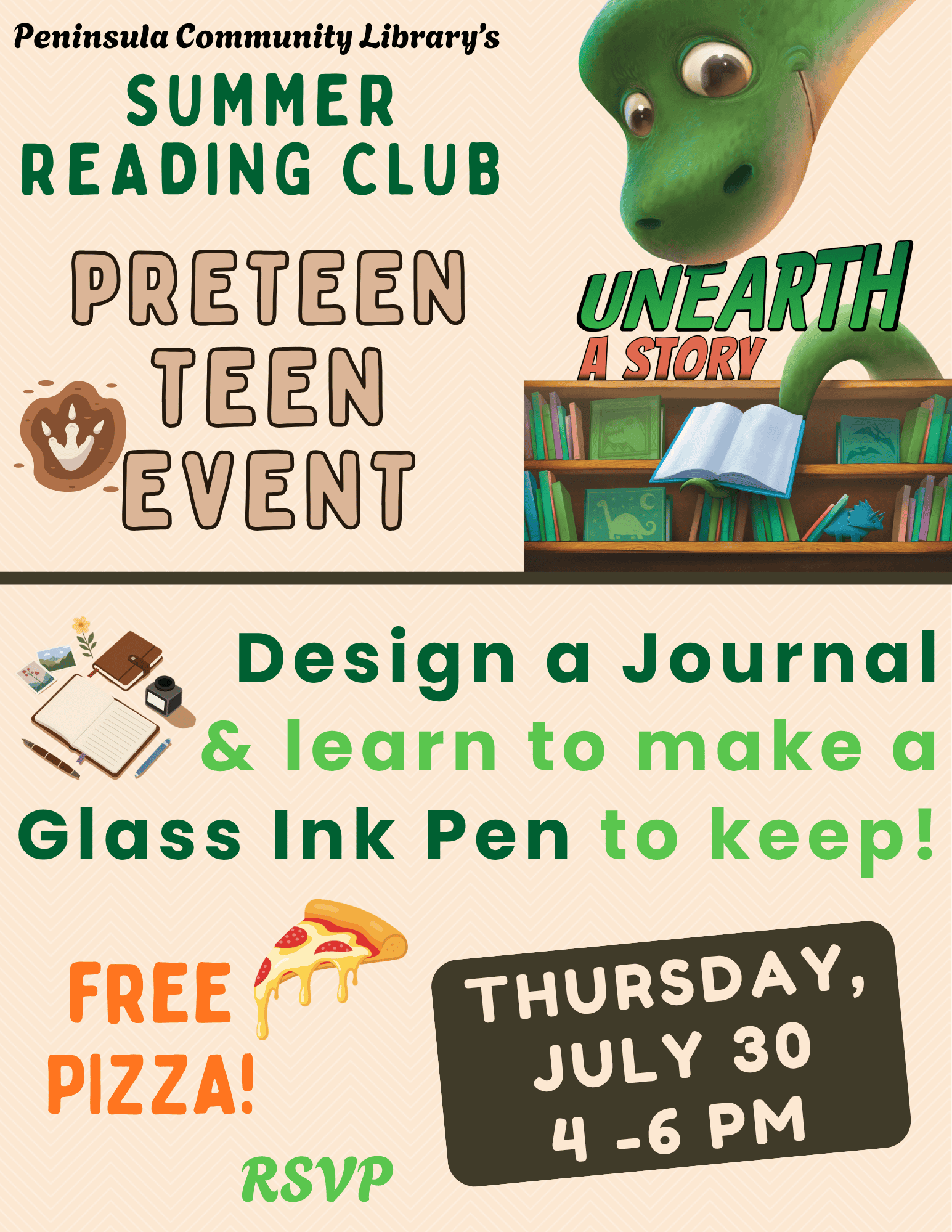 Design a journal and make a glass pen