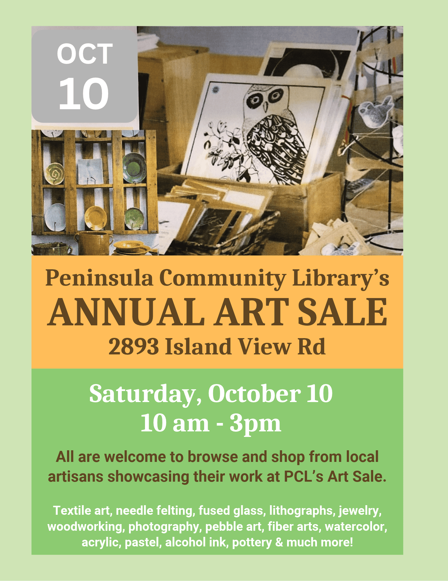 PCL's annual art sale
