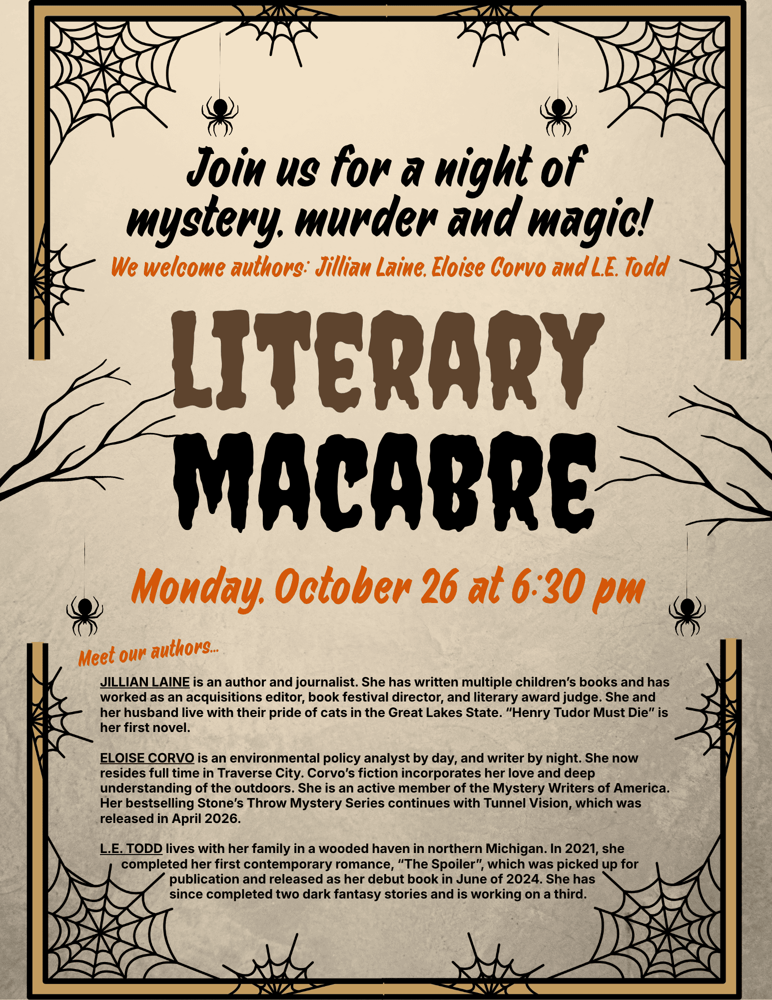 Welcome authors